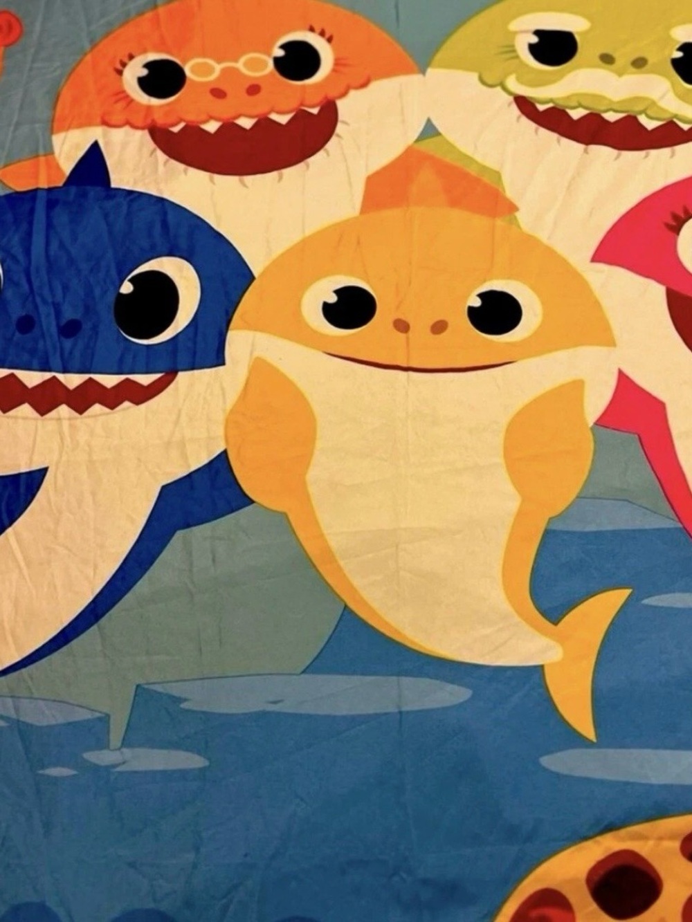 Baby Shark ~ Shower Curtain ~ Backdrop For Baby Shark Theme Party